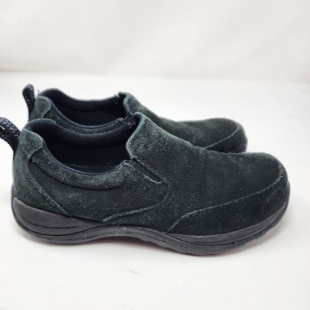 L.L. Bean Shoes Women's Comfort Mocs Slip On Slides Loafers Suede Blac Size 8.5